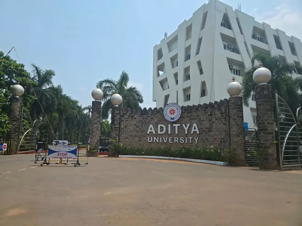Arriving on campus. Aditya University, Surampalem, Andhra Pradesh.