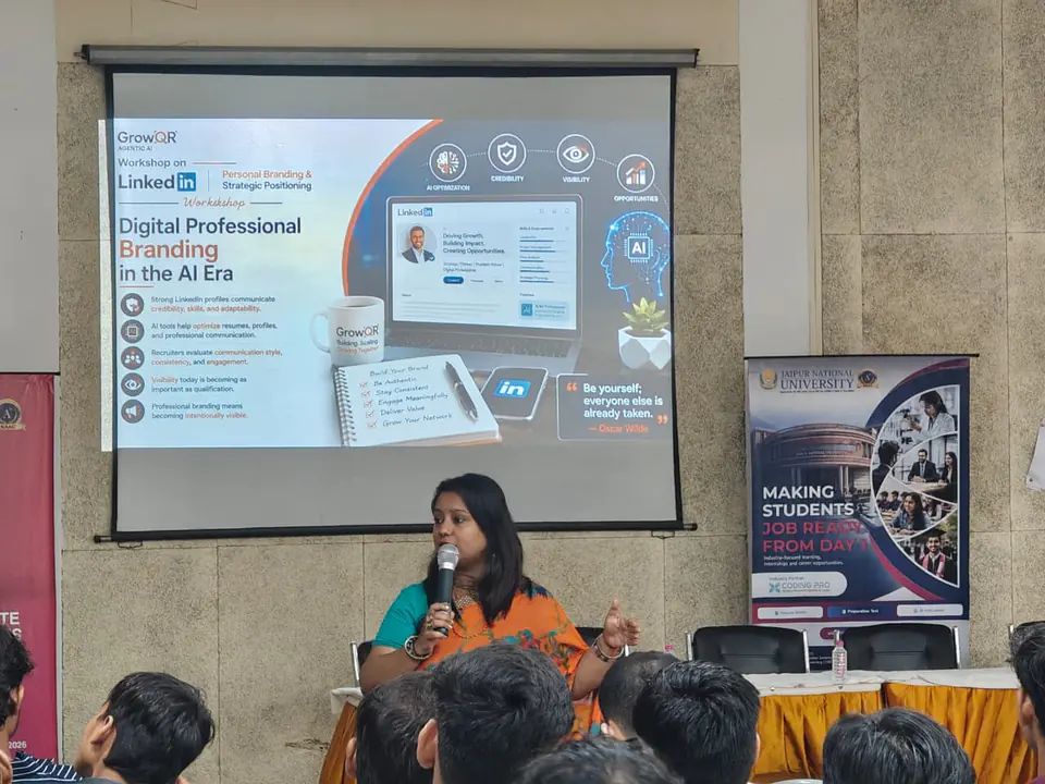 Digital professional branding in the AI era. Jaipur National University, Jaipur, Rajasthan.