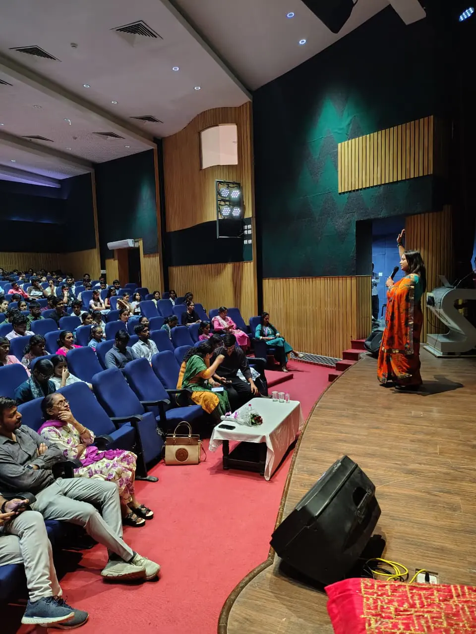 From the stage. Jaipur National University, Jaipur, Rajasthan.
