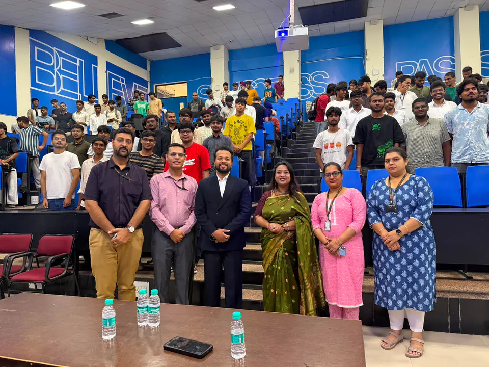The cohort in the main auditorium. Lovely Professional University, Phagwara, Punjab.
