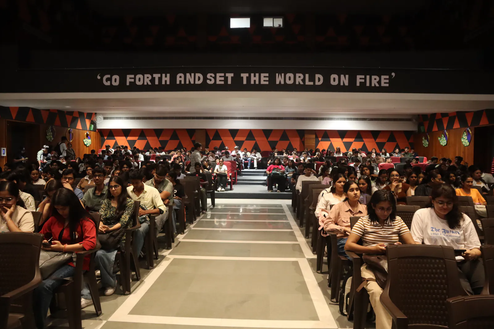 A full house at the Orientation Odyssey. St. Xavier's College, Jaipur, Rajasthan.